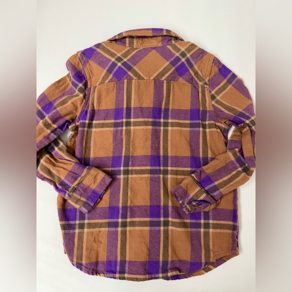 NBA Lakers Kids Purple and Brown Checkered Shirt - Picture 5 of 5